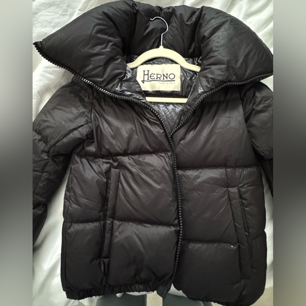 Herno Black Puffer Jacket